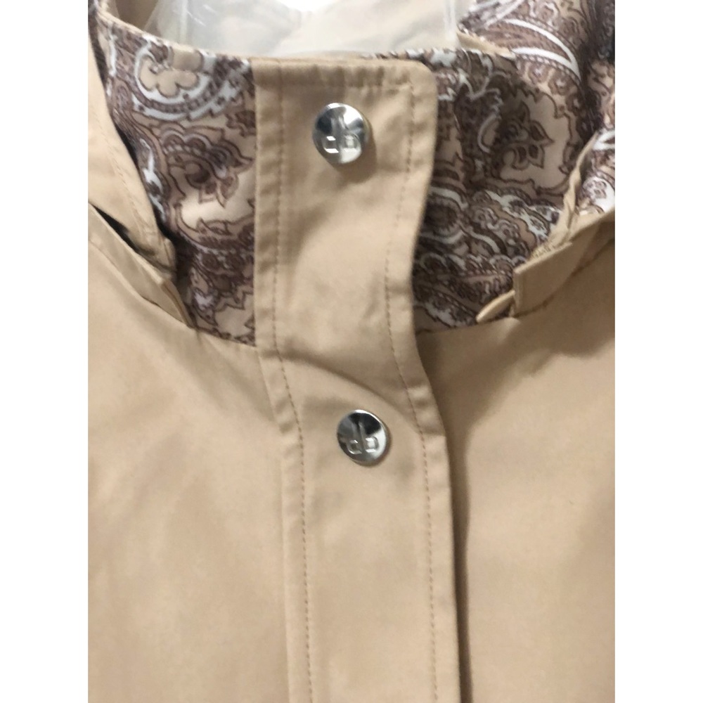 Dennis Brasso Tan Rain Jacket w/Hood - Picture 3 of 9
